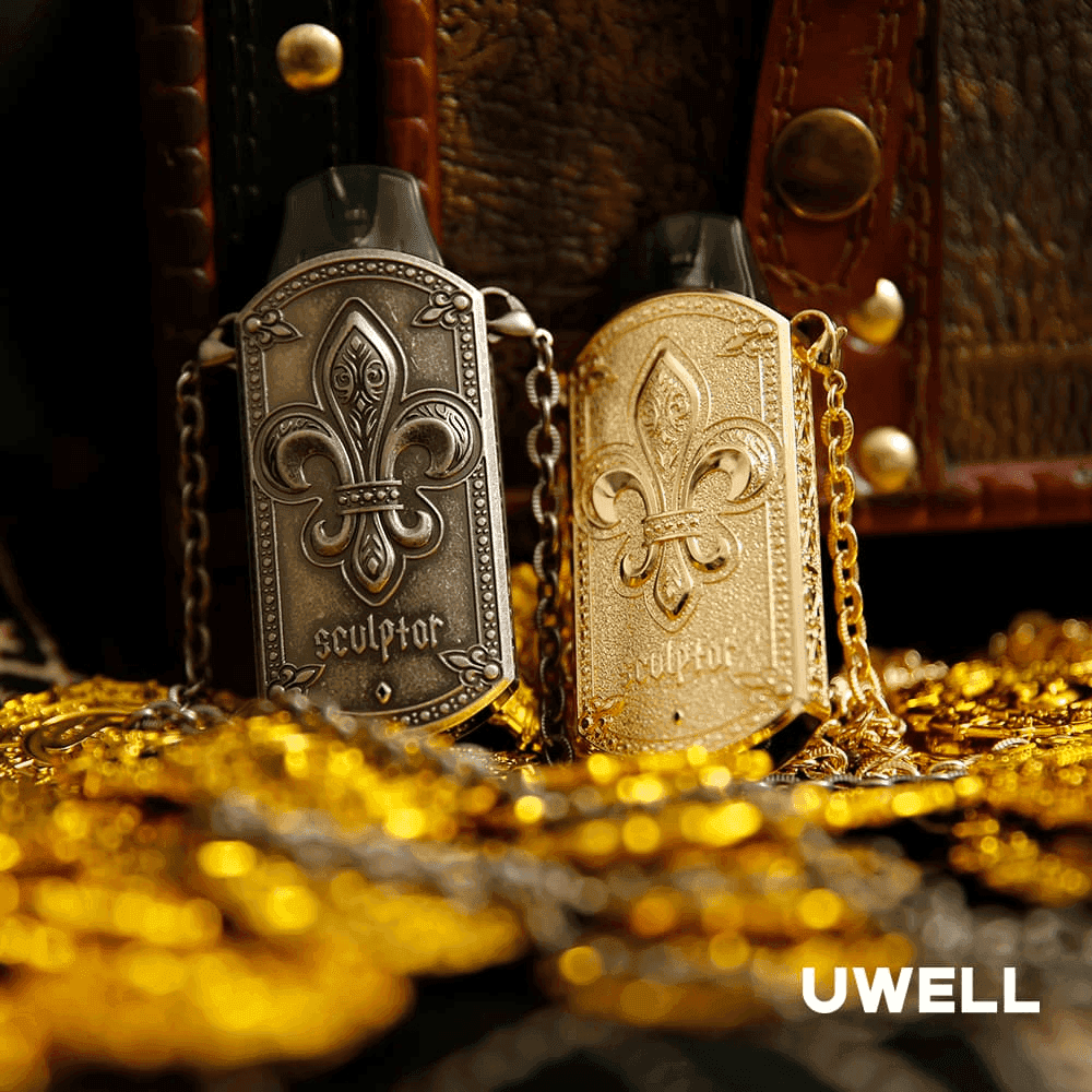 UWELL SCULPTOR雕塑家 11W電鍍金屬雕刻空倉煙彈:圖片 2
