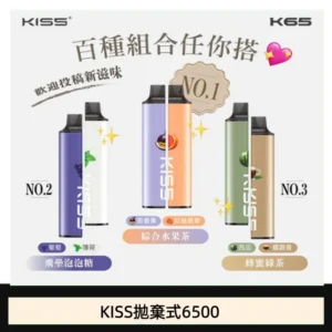 凱斯KISS 6500口一次性/拋棄式電子煙彈磁吸式混搭口味充電款