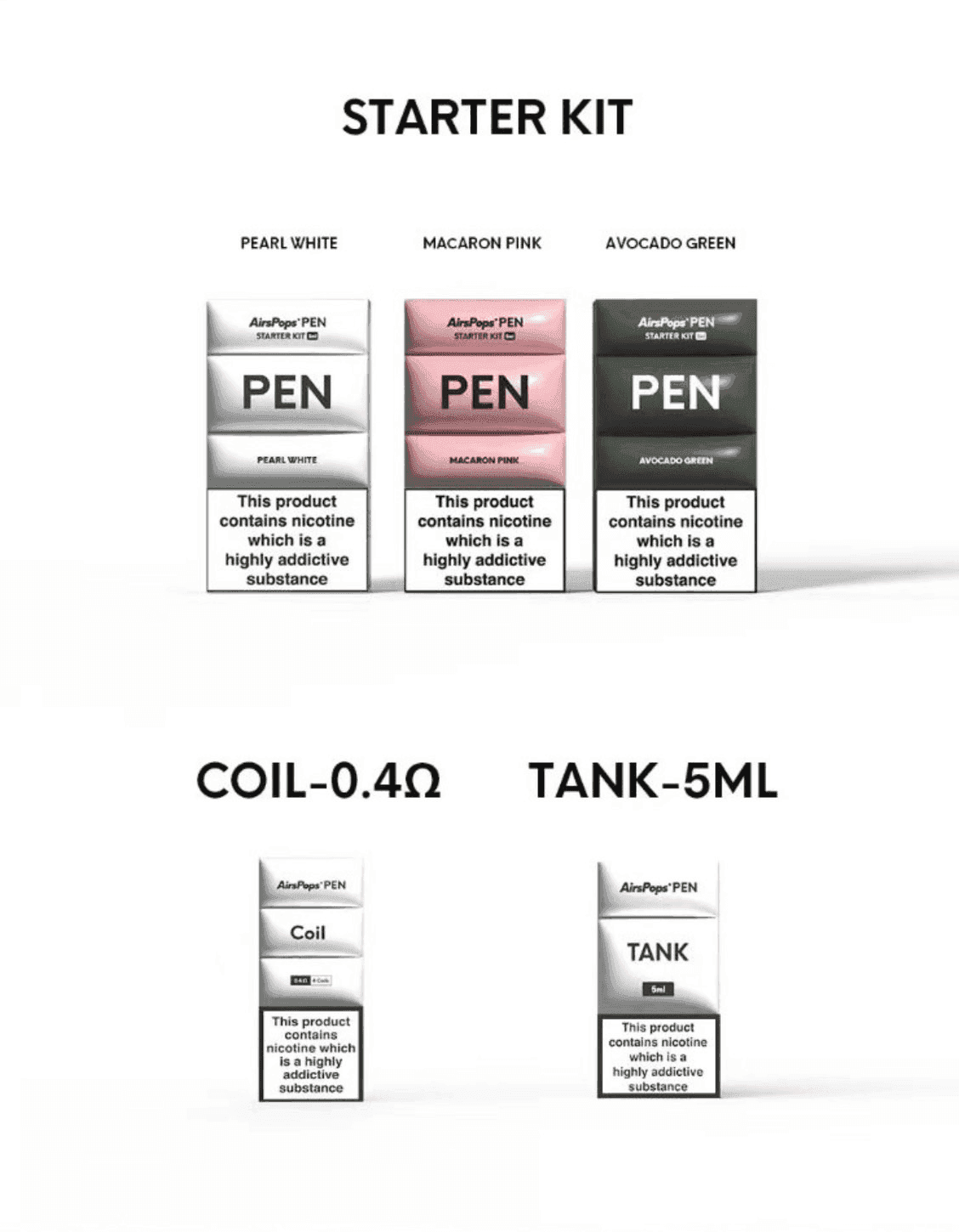 AIRSCREAM AirsPops PEN 鉛筆電子煙主機官網:圖片 4