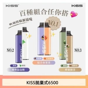 凱斯KISS 6500口一次性/拋棄式電子煙彈磁吸式混搭口味充電款