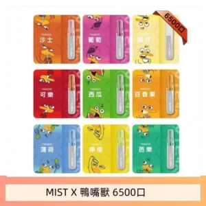MIST X 鴨嘴獸 6500口一次性拋棄式電子煙｜陶瓷芯更穩定